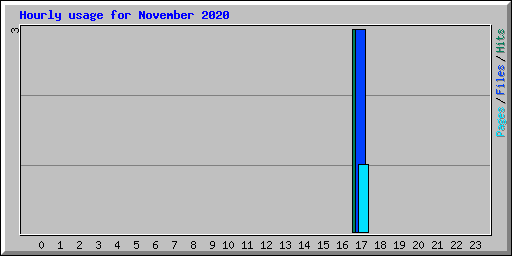 Hourly usage for November 2020
